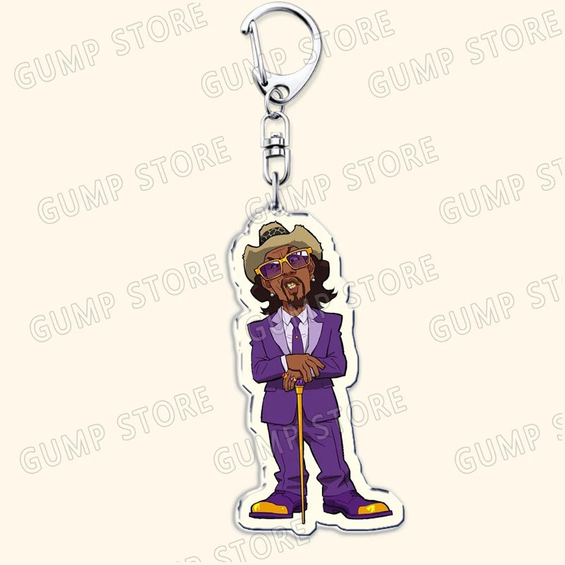 The Boondocks: Keychains for Accessories Bag Huey Riley Scarface Freeman Keyrings Jewelry Fans Gifts