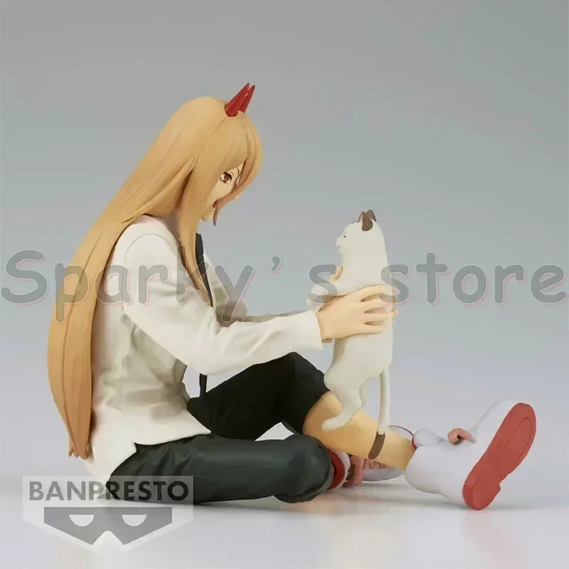 Chainsaw Man: Bandai Original Break Time Collection Figure Denji POCHITA POWER Action Figure Toys For Boys Girls Kids Gifts
