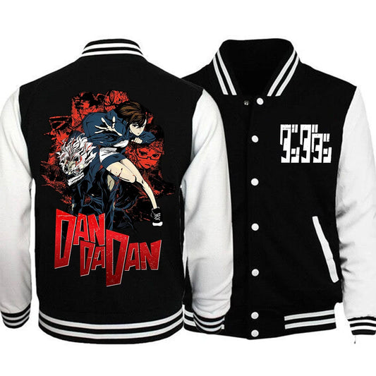 Dandadan: Hoodie Baseball Uniform Jacket Women Men Dan Da Dan Ayase Momo Baseball Jacket Hoodie Harajuku