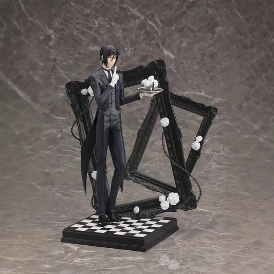 Black Butler: Ciel Phantomhive Sebastian Michaelis Anime Figure Model Statue Boys Collection Desktop Decoration Ornament Toy
