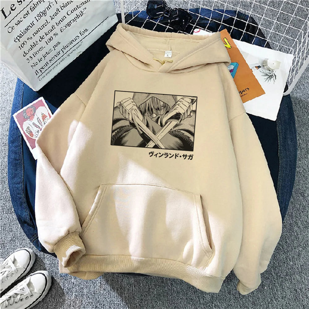 Vinland Saga: hoodie streetwear 90s Korean style gothic Hooded Shirt