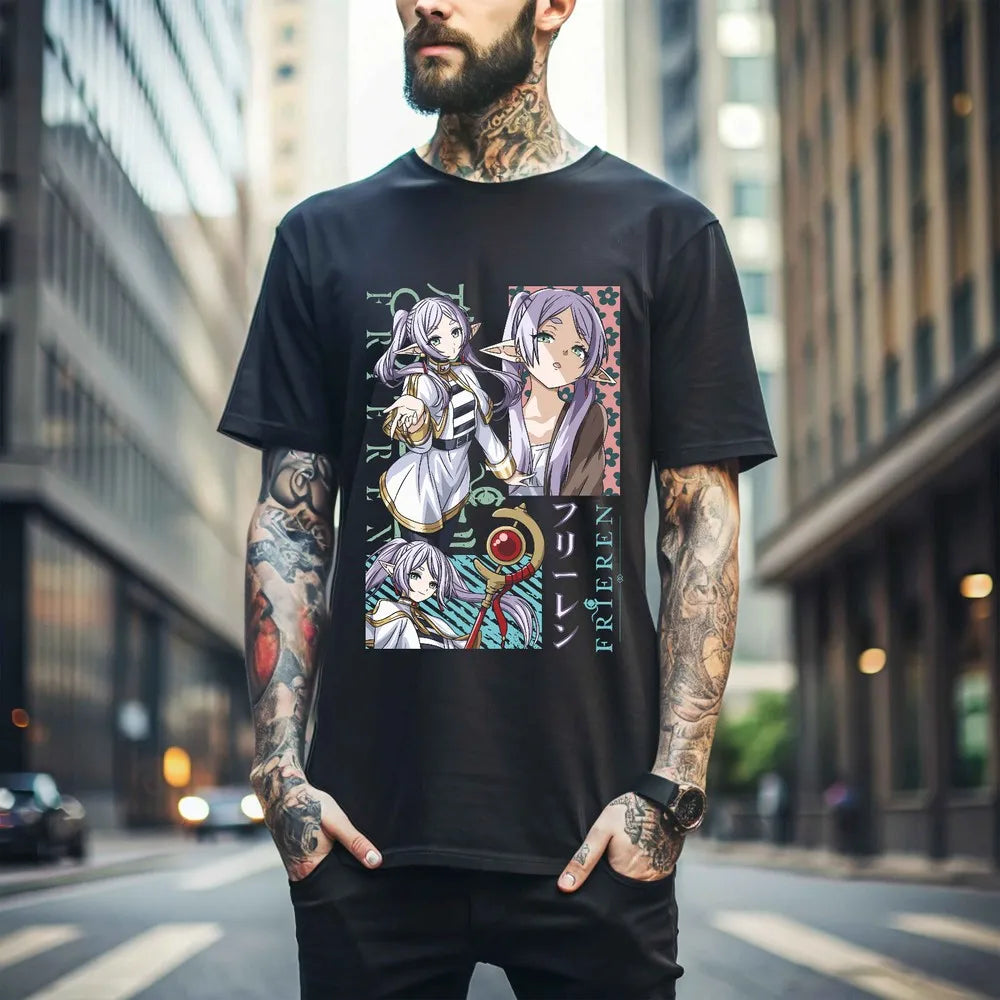 Frieren: T-Shirt Beyond Journey's End Fern Stark Girl Anime Gifts Shirt Gift 184