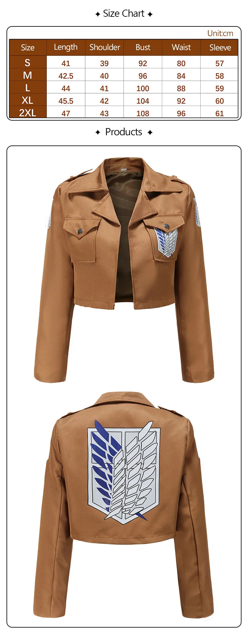 Anime Attack on Titan: Cosplay Shingeki no Kyojin Cosplay Costume Jacket Coat Eren Legion Jackets Halloween Costume for Men Women