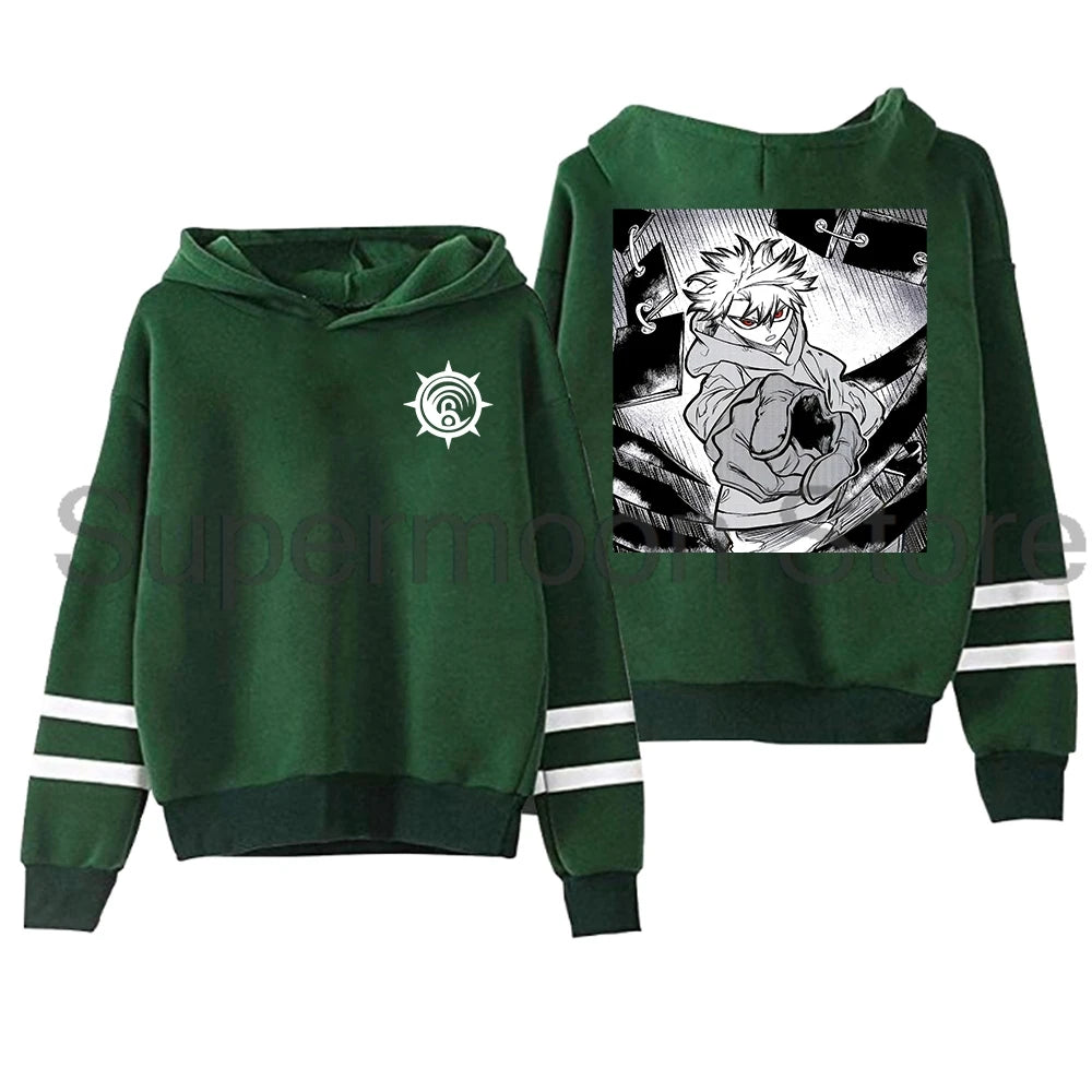 Gachiakuta: Rudo Merch Hoodie Pocketless Parallel Bars Sleeve Streetwear Women Men Hooded Sweatshirts