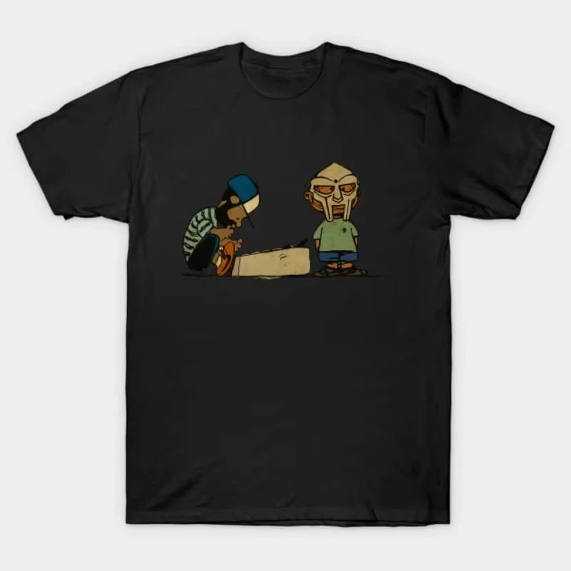J Dilla: New Men's T-shirt Women's J DILLA with Mf Doom QVintage T-shirt Cotton Summer Short Sleeved T-shirt Casual Street Wear T-shirt