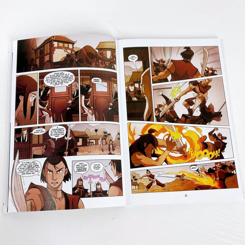 Avatar: The Last Airbender Season 1+ 2 English Picture Book American Comics Action Comedy Fantasy 18 Books