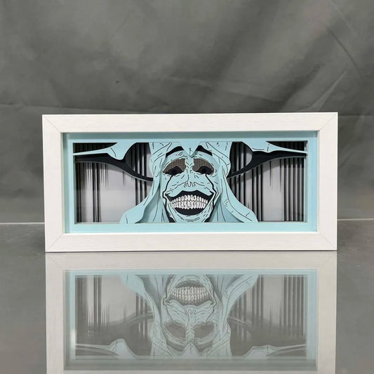 Solo Leveling: Light Box Statue Of GodDecoration Paper Cut Lightbox Bedside Lamp Manga Led Night Light