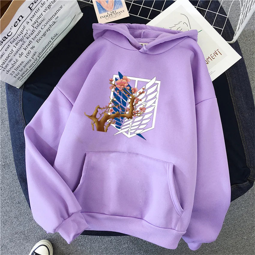 Attack On Titan: Hoodie Levi Graphic Hooded Clothes Autumn Warm Sweatshirt Harajuku Streetwear Tops