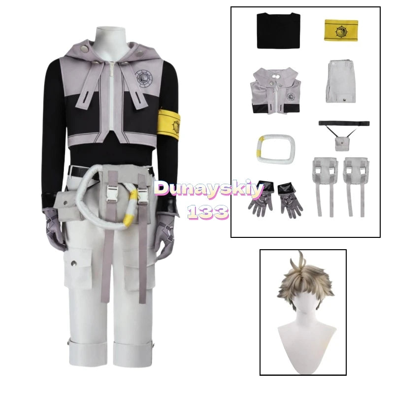 Gachiakuta: Rudo Surebrec Anime Cosplay Costume - Akuta Cleaners Uniform with Hoodie & Gloves, Perfect Props for Halloween