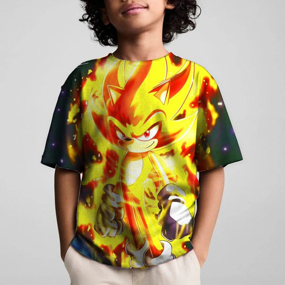 Sonics the Hedgehog: 3D Print Baby Clothing Outdoor Clothes T-Shirt Top Shirts