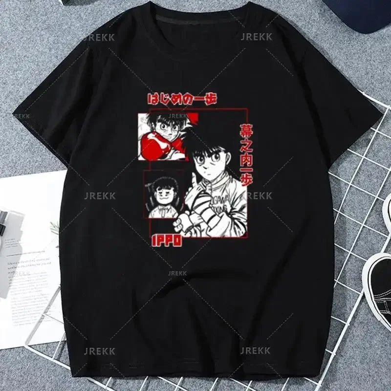 Hajime No Ippo: Kamogawa Boxing Gym T Shirt Makunouchi Takamura Celin KGB Print T Shirt Casual Plus Size T Shirt Women