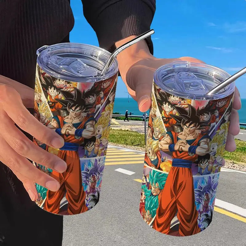 Dragon Ball: Creative Stainless Steel Insulated Cup Fashionable and High-Looking Straw Cup