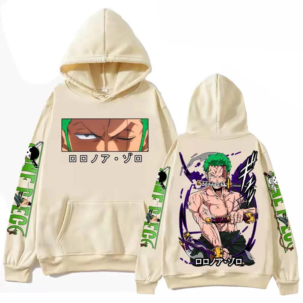 One Piece: Zoro Hoodie Harajuku Hip Hop Pullover Tops Sweatshirt Gift