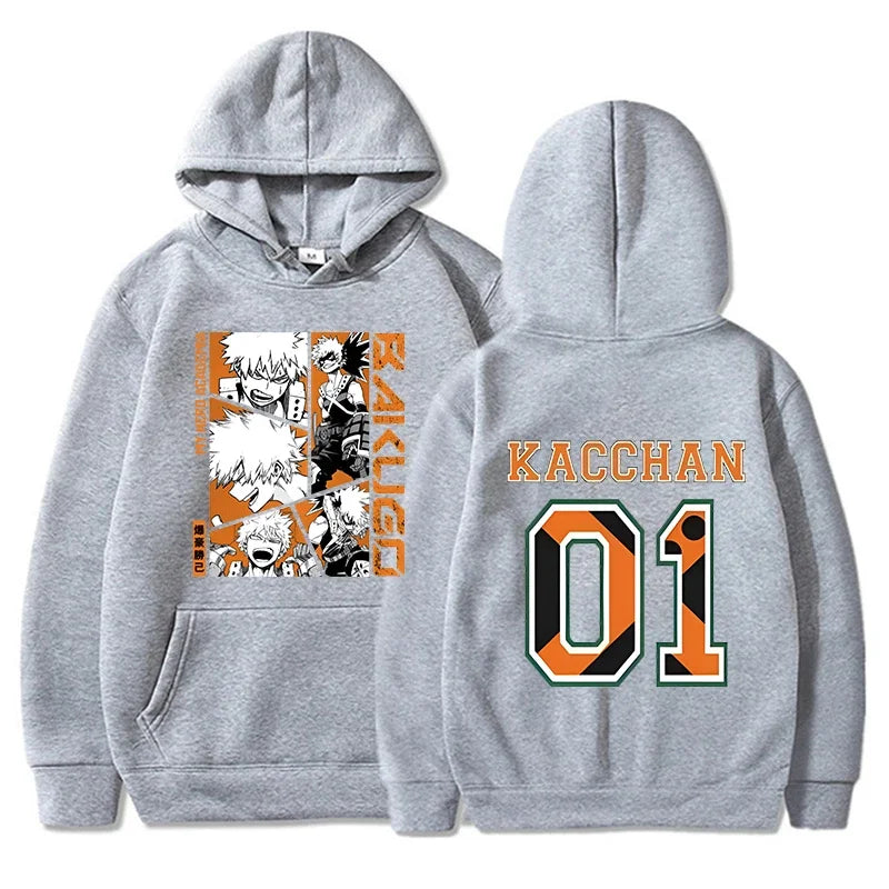 My Hero Academia: Bakugou Katsuki Print Hoodies Women Men Spring Autumn Fashion Pullovers Ladies Hooded Long Sleeve Sweatshirt