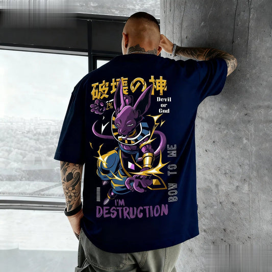 Dragon Ball: Beerus Anime Graphic T-shirt Men Women Cotton Short Sleeve Tee Streetwear Casual Top New Summer Fashion Y2k Clothes