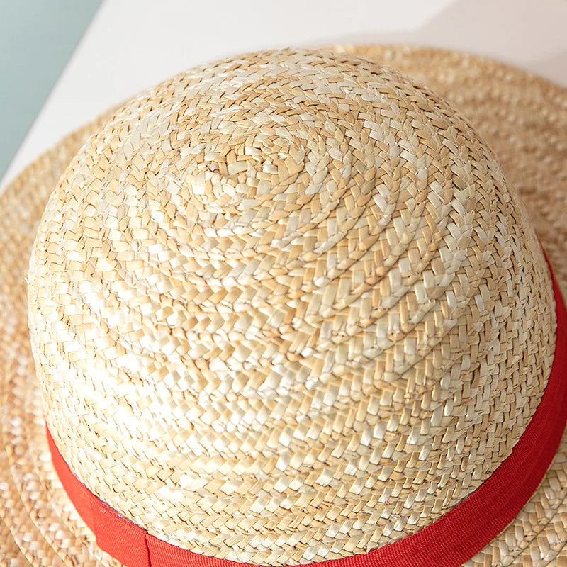 One Piece: Luffy Hat Straw Hat Performance Animation Cosplay Sun Protection Accessories Hat Summer Sun Hat Straw Hats For