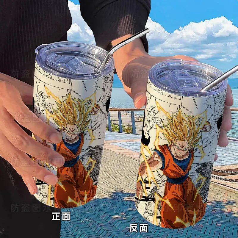 Dragon Ball: Creative Stainless Steel Insulated Cup Fashionable and High-Looking Straw Cup