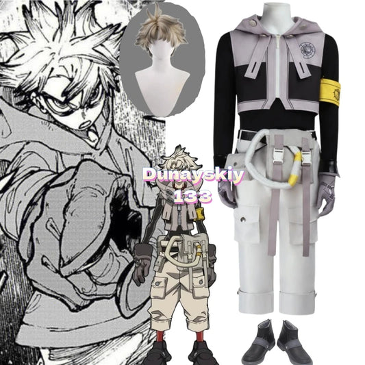Gachiakuta: Rudo Surebrec Anime Cosplay Costume - Akuta Cleaners Uniform with Hoodie & Gloves, Perfect Props for Halloween