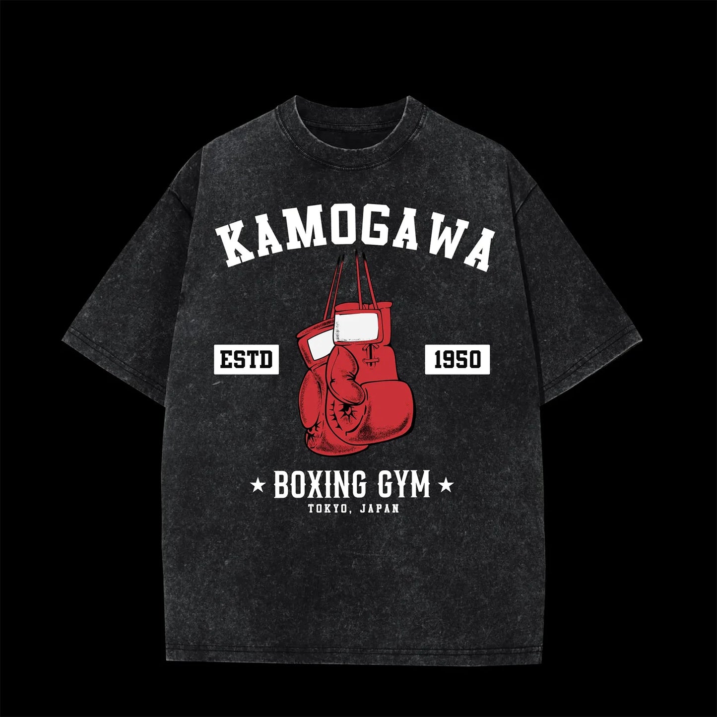Hajime no Ippo: Vintage T-shirt Men's Washed Cotton Unisex Anime T Shirt Summer Gym Style Y2K Streetwear Men Tops Clothing