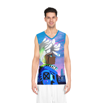 Idaten - Blue Axl: Anime Basketball Jersey