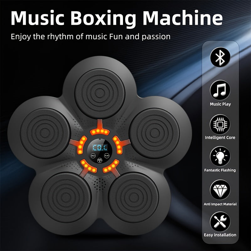 Hajime No Ippo- USB Powered Intelligent Boxing Training Set - Improve Speed, Timing & Reflex with Music, Wall Target, and Gloves - Universal ABS Material, ≤36V Operating Voltage