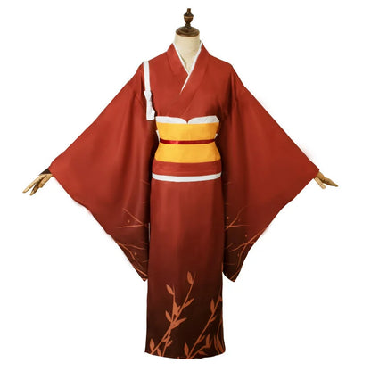 Bungo Stray Dogs: Izumi Kyōka Cosplay Costume Full Set Kimono Obi Hair Accessories Anime Role Play