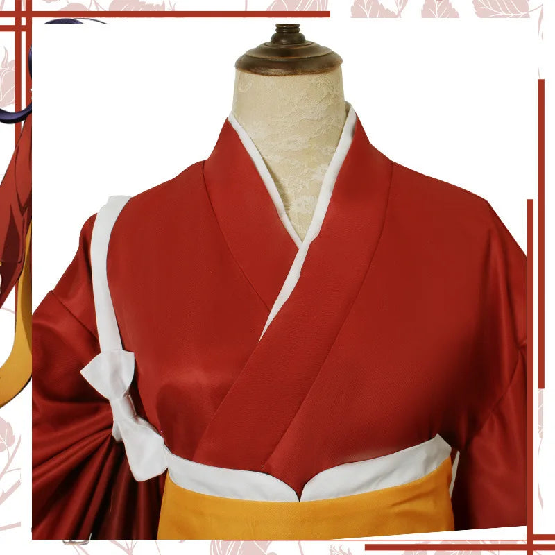 Bungo Stray Dogs: Izumi Kyōka Cosplay Costume Full Set Kimono Obi Hair Accessories Anime Role Play