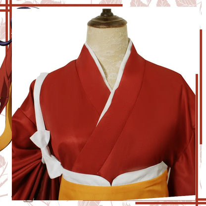Bungo Stray Dogs: Izumi Kyōka Cosplay Costume Full Set Kimono Obi Hair Accessories Anime Role Play