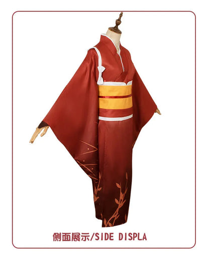 Bungo Stray Dogs: Izumi Kyōka Cosplay Costume Full Set Kimono Obi Hair Accessories Anime Role Play