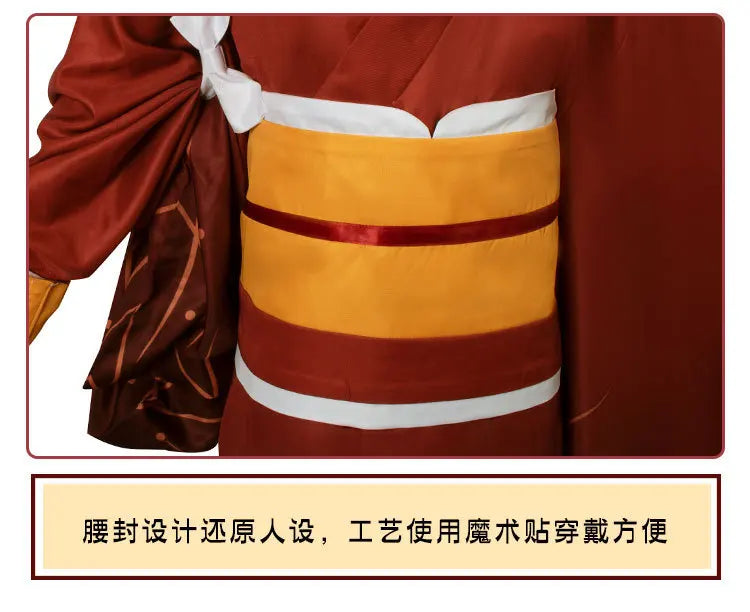 Bungo Stray Dogs: Izumi Kyōka Cosplay Costume Full Set Kimono Obi Hair Accessories Anime Role Play