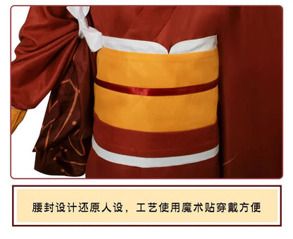 Bungo Stray Dogs: Izumi Kyōka Cosplay Costume Full Set Kimono Obi Hair Accessories Anime Role Play