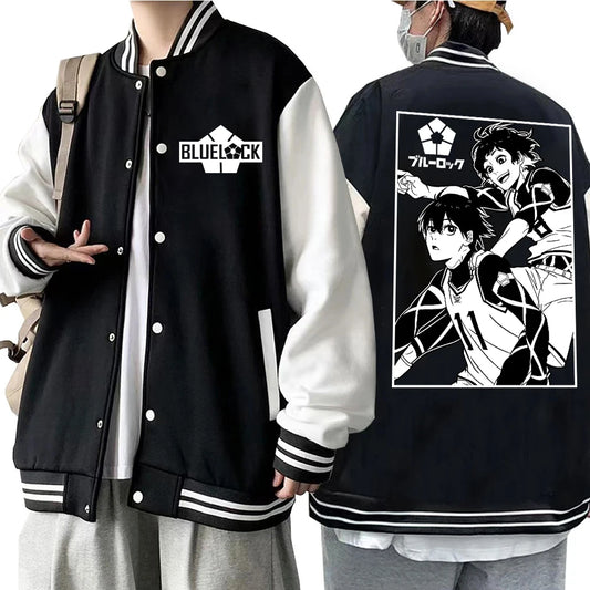 Blue Lock: Shidou Ryuusei Hoodie Baseball Uniform Jacket Women Men Baseball Jacket Hoodie Streetwear Harajuku
