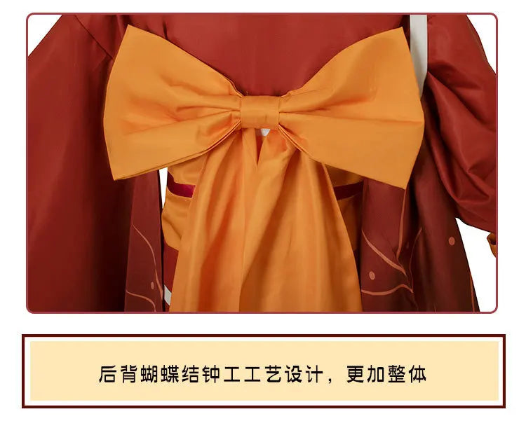 Bungo Stray Dogs: Izumi Kyōka Cosplay Costume Full Set Kimono Obi Hair Accessories Anime Role Play