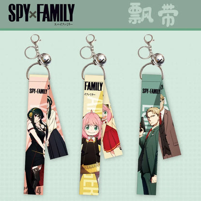 Spy x Family: Genuine Authorized Streamer Keychain Anya Loid Yor Forger Bell Key Chain Backpack Pendant