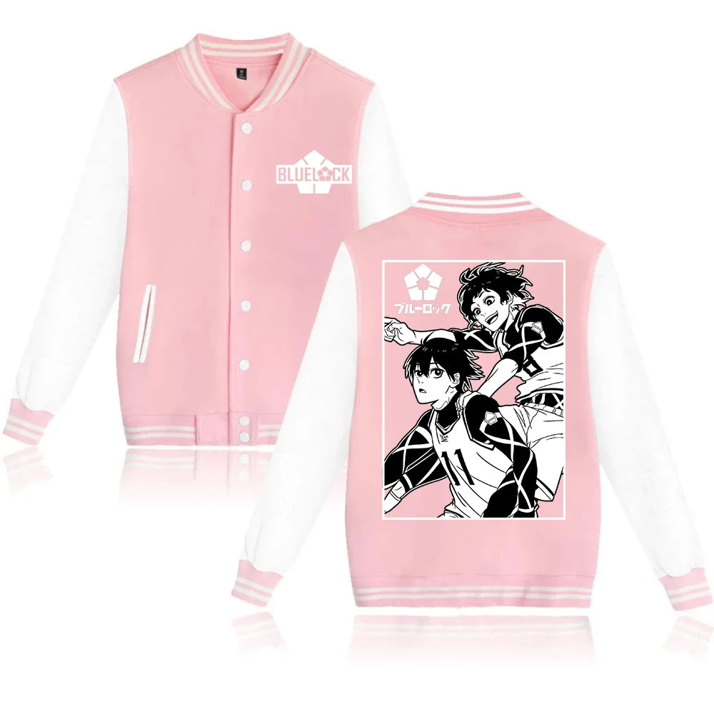 Blue Lock: Shidou Ryuusei Hoodie Baseball Uniform Jacket Women Men Baseball Jacket Hoodie Streetwear Harajuku
