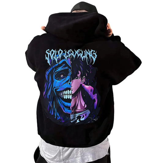 Solo Leveling:  Statue of God Hoodie  Men Women Sweatshirts Y2k Harajuku Unisex Casual Pullover Clothes Tops