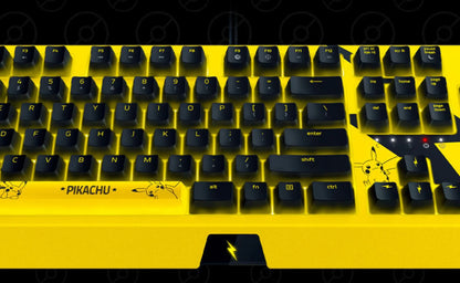 Pokemon: Pikachu Limited Edition 104 Key Wired Computer Gaming Mechanical Keyboard (Green Switch) Collection Mode