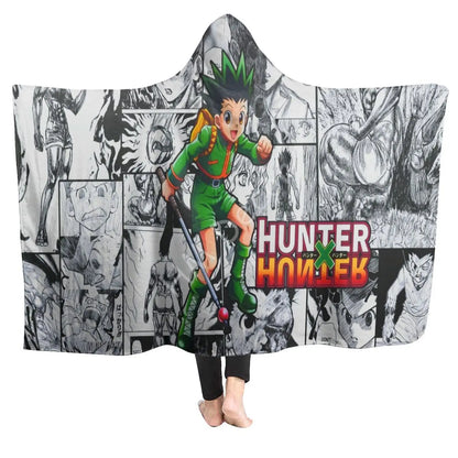 Hunter X Hunter: Blanket Hoodie Classic Japanese 3D Print Hooded Blanket Soft Warm