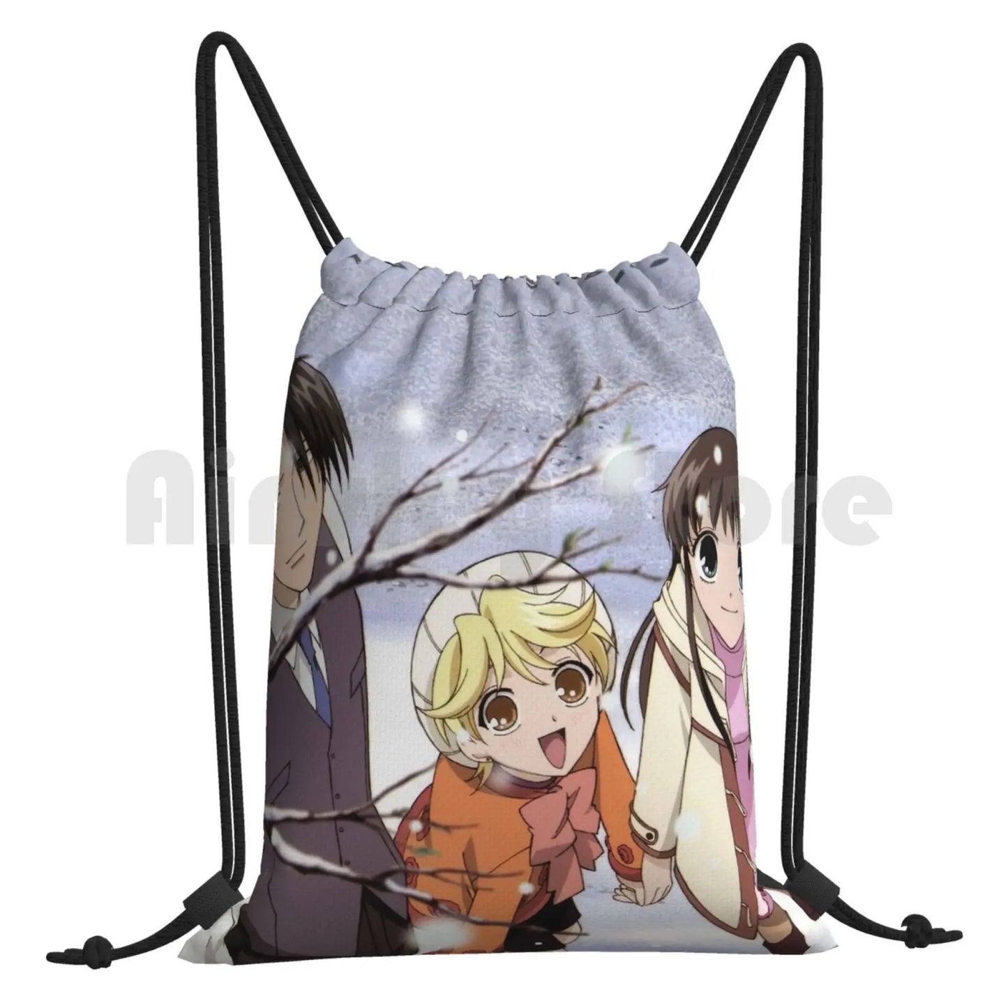 Fruits Basket: Backpack Drawstring Bags Gym Bag Waterproof Fruits Basket Anime Shoujo Tohru Hatori Sohma Momiji Sohma Fb