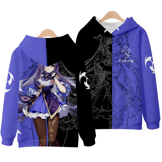 Genshin Impact: Raiden Shogun 3D Printed Men Women Hoodies Streetwear Fashion Pullover Harajuku Oversized Hoodie  Clothing