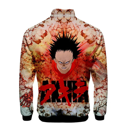 Akira:  3D Print Stand Collar Hoodie Hip Hop Men Women Zipper Hoodies Jacket Sweatshirts Clothes