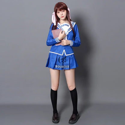 Fruits Basket: Tohru Honda Cosplay  JK Girl School Uniform