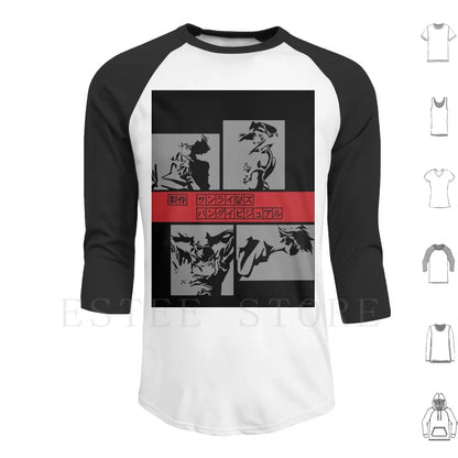 Cowboy Bebop: Le Bebop Hoodies Long Sleeve Cowboy Spike Faye Jet Ein Bebop