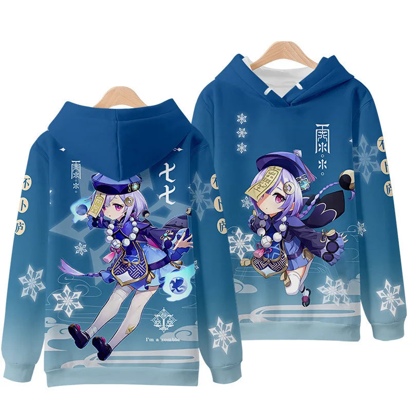 Genshin Impact: Raiden Shogun 3D Printed Men Women Hoodies Streetwear Fashion Pullover Harajuku Oversized Hoodie  Clothing