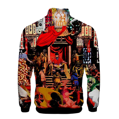 Akira:  3D Print Stand Collar Hoodie Hip Hop Men Women Zipper Hoodies Jacket Sweatshirts Clothes