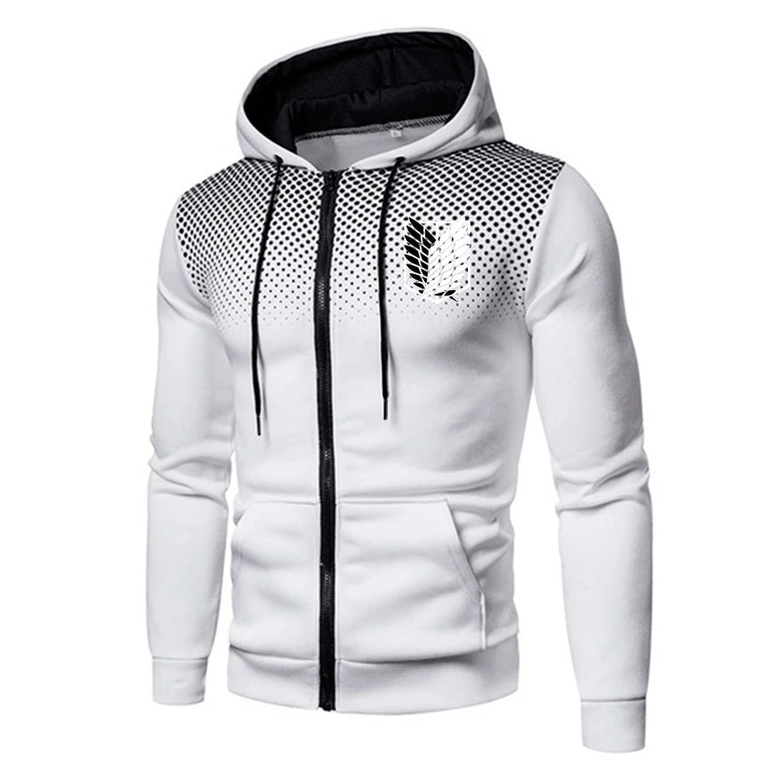 Attack On Titan: Hoodie Outdoor Street Sports zipper Sweatshirt