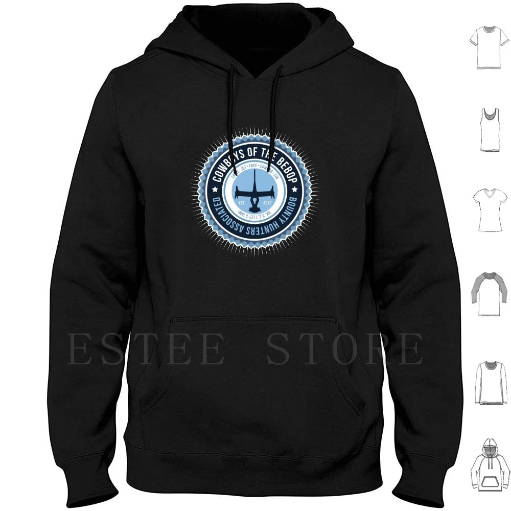 Cowboy Bebop: Space Cowboy Hoodies Long Sleeve Anime Japan Spike Bebop Jet Faye Ein