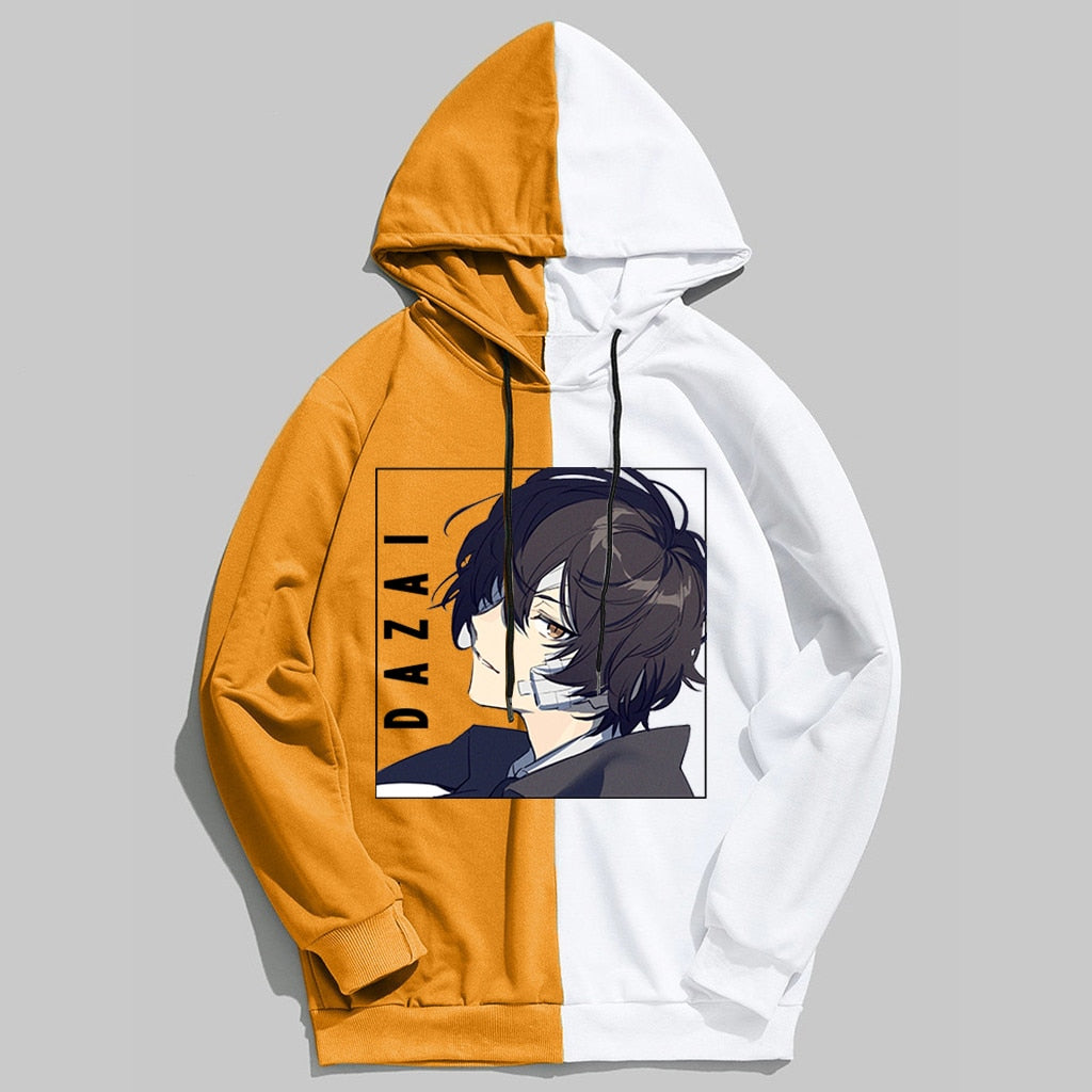 Bungo Stray Dogs: Dazai Hoodie Patchwork Plus (5 Colors)