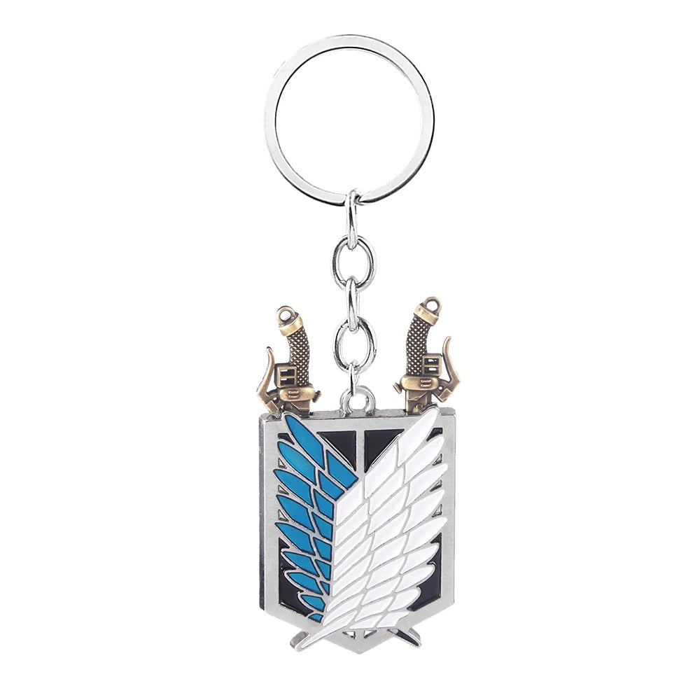 Attack on Titan: Necklace Shingeki No Kyojin Wings of Freedom Survey Sword Punk Necklace Pendant for Women Men Jewelry
