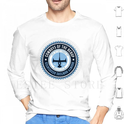 Cowboy Bebop: Space Cowboy Hoodies Long Sleeve Anime Japan Spike Bebop Jet Faye Ein